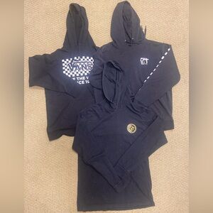 LOT OF 3 VANS OFF THE WALL HOODIES